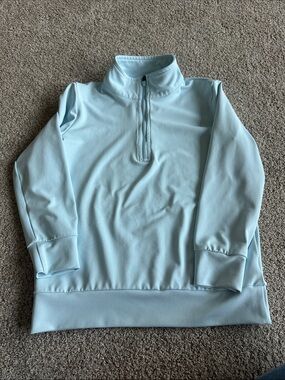 Southern Smocked Light Blue Quarter-Zip Pullover Sweater size 5